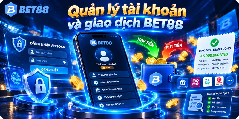 BET88 7 BET88 Quản lý tài khoản và giao dịch BET88